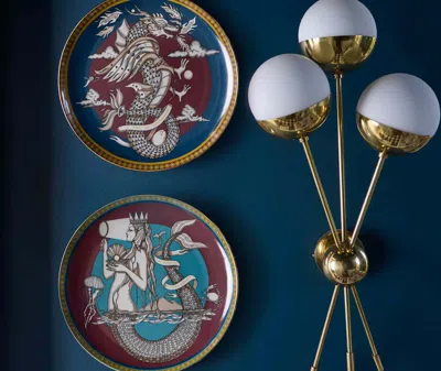 La Doublej Decorative Objects The Mermaid Bordeaux Uni In Brown