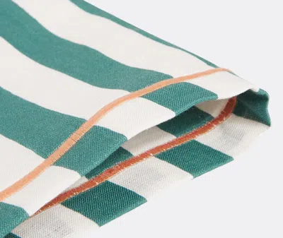 La Doublej Table Linens Riviera Green Uni In Green