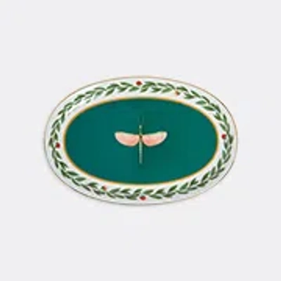 La Doublej Oval Platter In Green