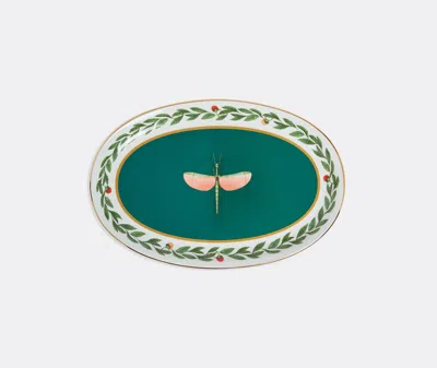 La Doublej Oval Platter In Green