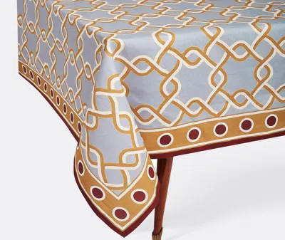 La Doublej Table Linens Tackle Turquoise Uni In Multi