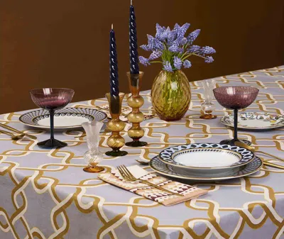 La Doublej Table Linens Tackle Turquoise Uni In Multi