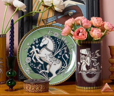 La Doublej Decorative Objects The Unicorn Light Green Uni In Green