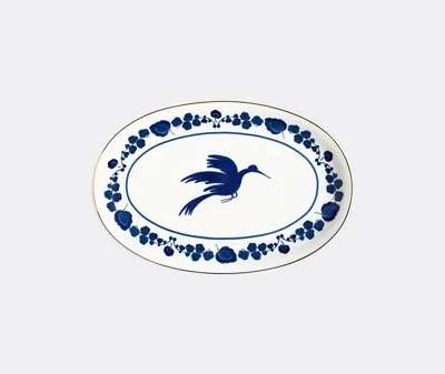 La Doublej Tableware Wildbird Blue Uni In Blue