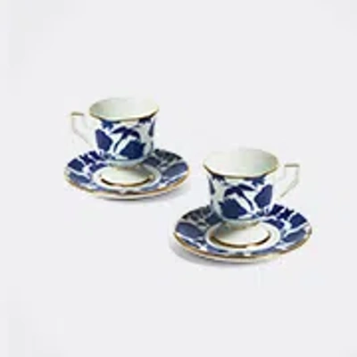 La Doublej Espresso Cup Set Of 2 In Blue