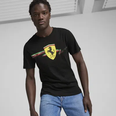 Puma Shield Graphic T-shirt In Black