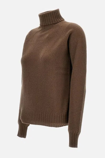 Drumohr Wool Turtleneck In Brown