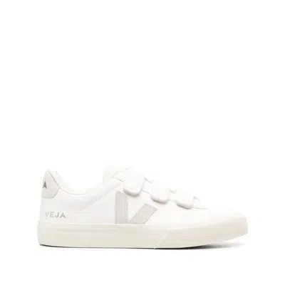 Veja Recife Logo Sneakers - White/beige - Leatherw In White