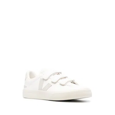 Veja Recife Logo Sneakers - White/beige - Leatherw In White