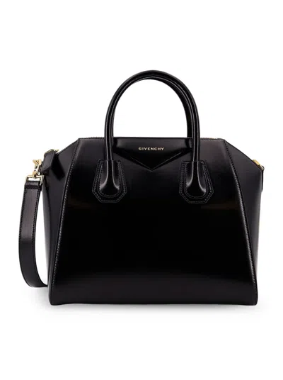 Givenchy Borsa A Mano Antigona Piccola In Pelle Cioccolato  Donna In Black