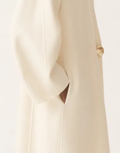 Fabiana Filippi Cashmere Wrap Coat In White