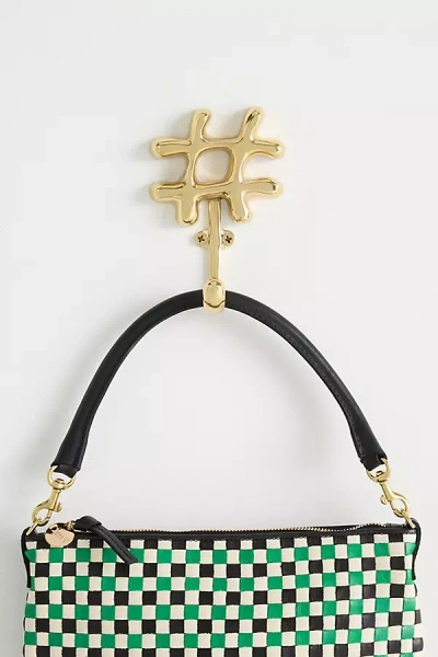 Anthropologie Bubble Hashtag Symbol Hook In Gold