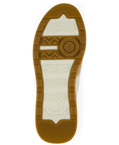 Toms Women's Womens Trvl Lite Retro Runner Sneaker Water Repellent Oatmeal Suede With Metallic Leather In Brown