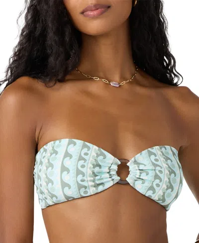 O'neill Juniors' Balearic Waves Convertible Bikini Top In Blue