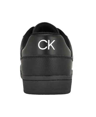 Calvin Klein Men's Colorblock Platform Sneakers In Black