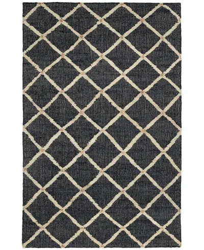 Dash And Albert Rugs By Annie Selke Kali Handwoven Da1922 8'x10' Area Rug In Black