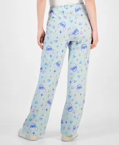 Disney Juniors' Stitch Allover-print Drawstring Pants In White