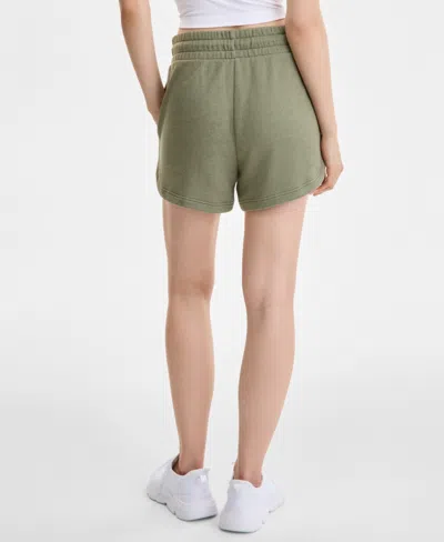Id Ideology Women's Drawstring-waist Dolphin-hem Shorts, Exclusively At Macy's In Green