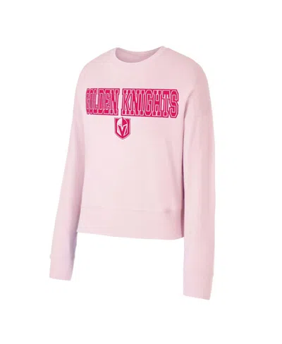 Concepts Sport Women's Pink Florida Panthers Tonal Pullover Sweatshirt In Pink