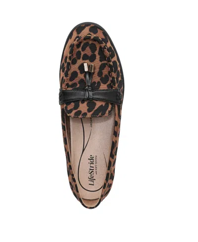 Lifestride Women's Malta 3 Round Toe Slip On Tassel Loafers In Black