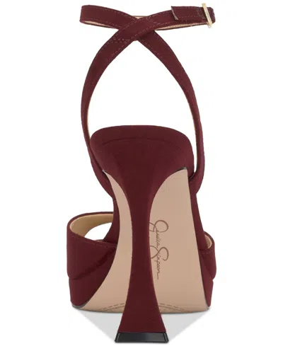 Jessica Simpson Women's Jixte Two-piece Dress Sandals In Red