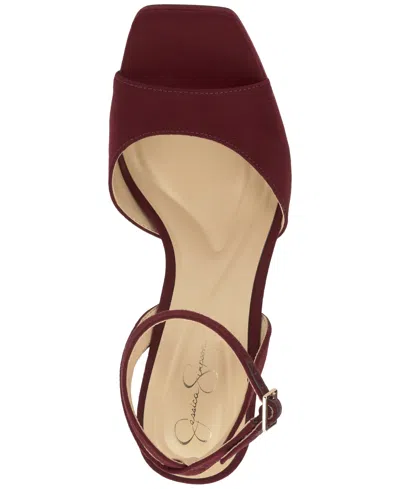 Jessica Simpson Women's Jixte Two-piece Dress Sandals In Red