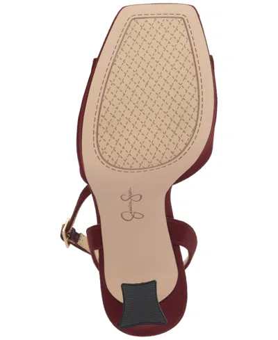 Jessica Simpson Women's Jixte Two-piece Dress Sandals In Red