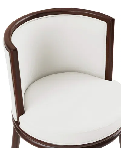 Manhattan Comfort Evalyn 37.6" Upholstered Counter Stool In White