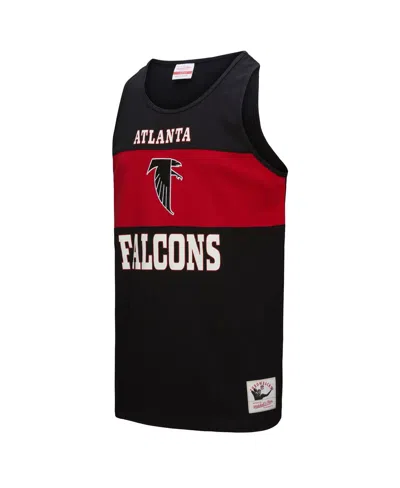 Mitchell & Ness Men's Black Atlanta Falcons Retro Color Block Tank Top In Black