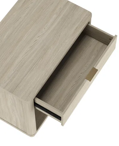 Manhattan Comfort Evelyn 32" 1-drawer Nightstand In Gray