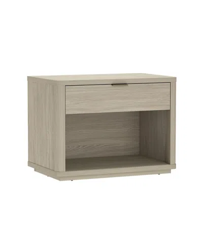 Manhattan Comfort Evelyn 32" 1-drawer Nightstand In Gray