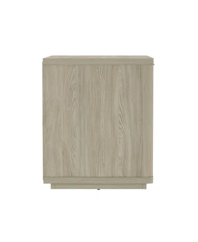 Manhattan Comfort Evelyn 32" 1-drawer Nightstand In Gray