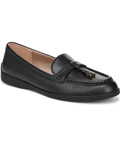 Lifestride Women's Malta 3 Round Toe Slip On Tassel Loafers In Black