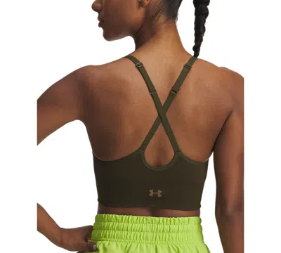 Under Armour Women's Vanish Seamless Low-impact Sports Bra In Green