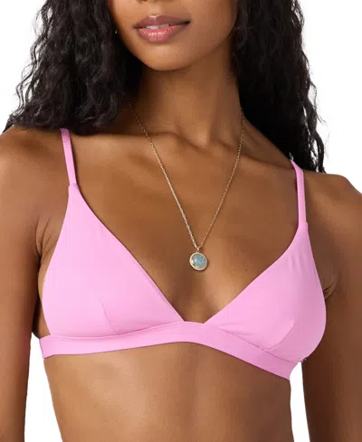 O'neill Juniors' Saltwater Solids Seaside Top In Pink