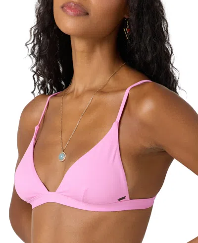 O'neill Juniors' Saltwater Solids Seaside Top In Pink