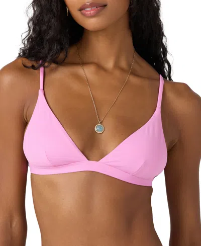 O'neill Juniors' Saltwater Solids Seaside Top In Pink