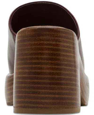 Steve Madden Women's Shanton Platform Slide Sandals In Burgundy