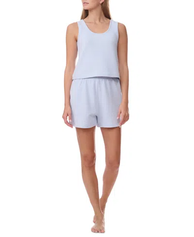 Tommy Hilfiger Women's Tank And Boxer Set In Blue