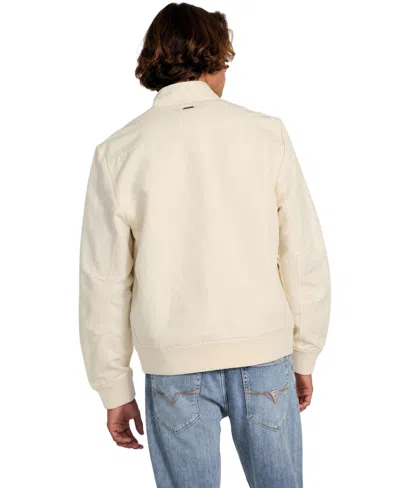 Guess Men's Nolan Linen Harrington Jacket In Multi