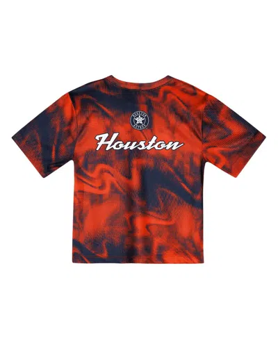 Outerstuff Toddler Orange/navy 2-piece Houston Astros Pinch Hitter Infielder T-shirt And Shorts Set In Red