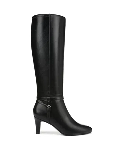 Lifestride Women's Galant Extra Wide Calf Zip Tall Dress Boots In Black