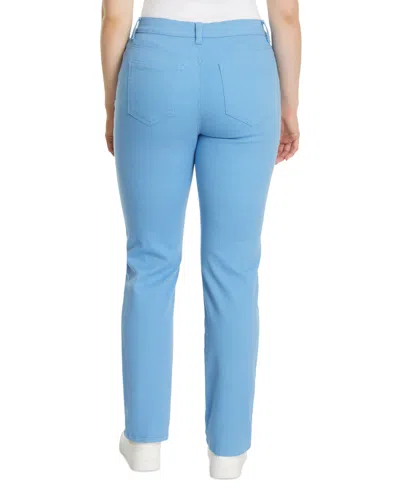 Gloria Vanderbilt Petite Amanda High Rise Straight Leg Jeans, Short In Blue