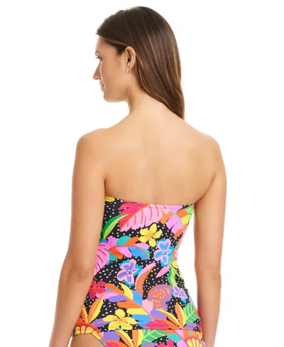 Bleu Rod Beattie Womens Extra Bold Bandini Top Hipster Bottoms In Multi