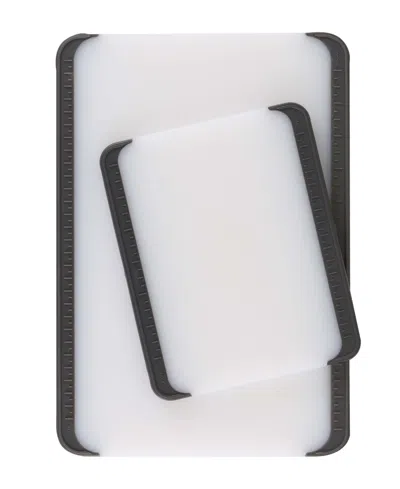 Dexas Non-slip 2-piece Cutting Boards With Non-slip Measuring Guides In Brown