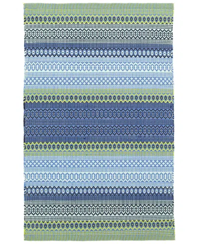 Dash And Albert Rugs By Annie Selke Fiesta Stripe Indoor/outdoor Da662 5'x8' Area Rug In Multi