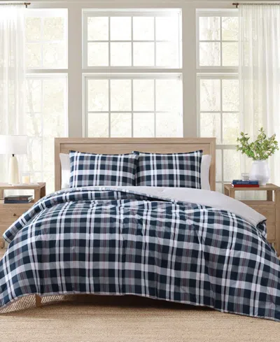Tommy Hilfiger 180 Thread Count Dream Madras Cotton Duvet Set In Multi