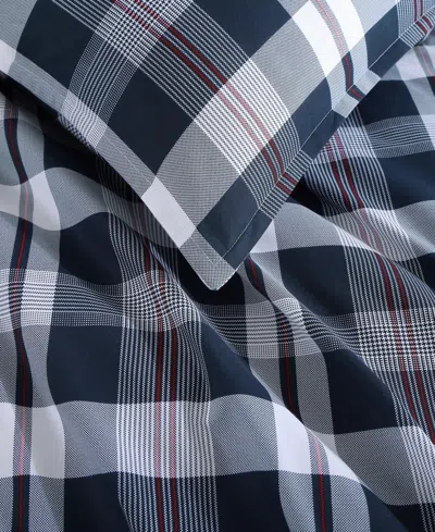 Tommy Hilfiger 180 Thread Count Dream Madras Cotton Duvet Set In Multi