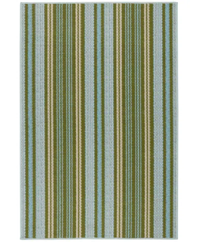 Dash And Albert Rugs By Annie Selke Caravan Stripe Machine Washable Da2034 3'x5' Area Rug In Multi