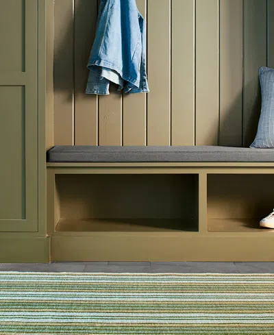 Dash And Albert Rugs By Annie Selke Caravan Stripe Machine Washable Da2034 3'x5' Area Rug In Multi